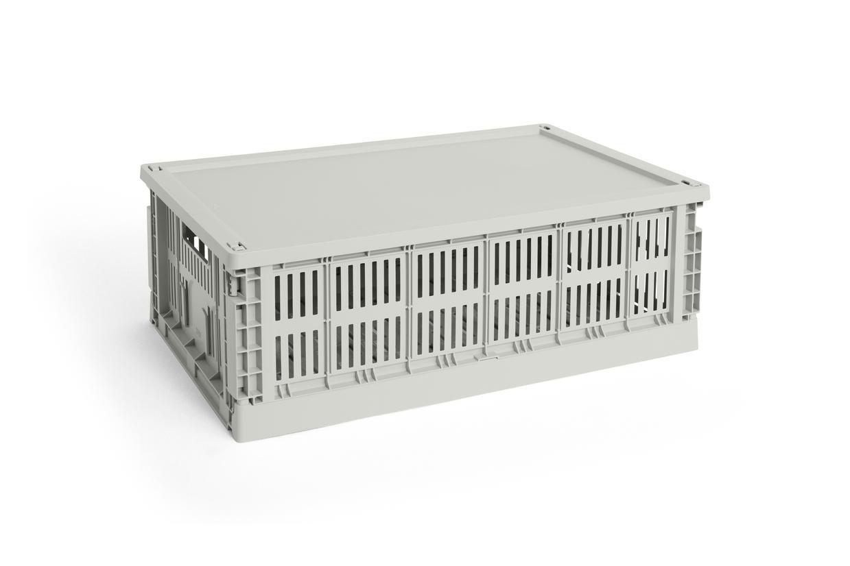 Colour Crate Plastic låg - Grey